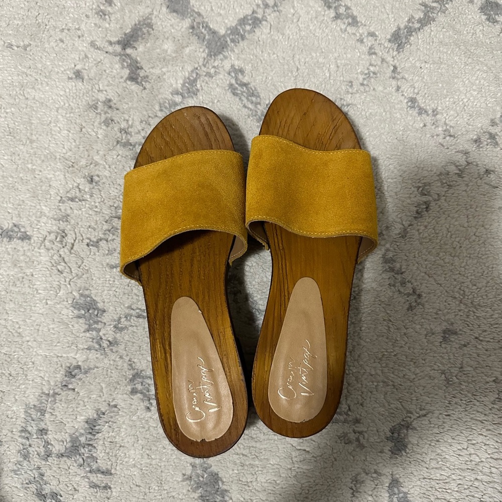 Yellow sandals